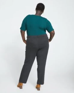 Long Cigarette Ponte Pants - Graphite 8 Long Cigarette Ponte Pants - Graphite -ChicLuxe Store New Cigarette Pants Long Charcoal USPA0258BL 057 004 038 2048x