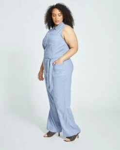 Boardwalk Linen Jumpsuit - Pressed Pansy -ChicLuxe Store New Linen Jumpsuit Washed Iris USJS1390 545 003 017 2048x