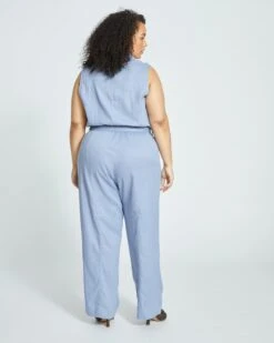 Boardwalk Linen Jumpsuit - Pressed Pansy -ChicLuxe Store New Linen Jumpsuit Washed Iris USJS1390 545 004 021 2048x