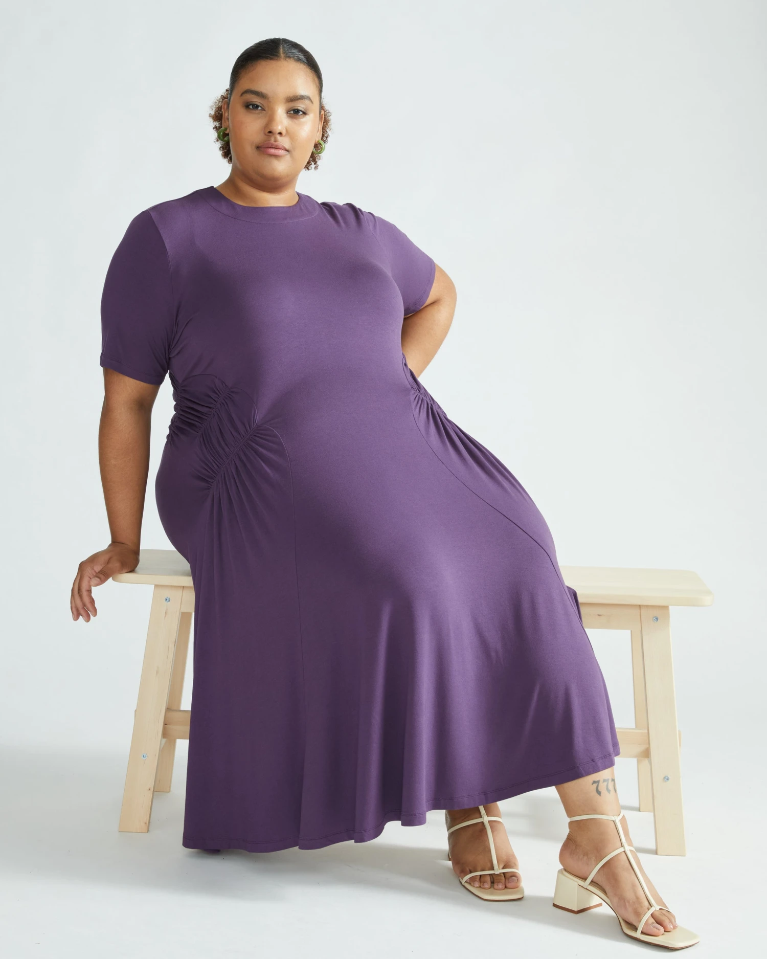 Devi Liquid Jersey Dress - Potion Purple