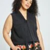 Brava Cupro Blouse - Black