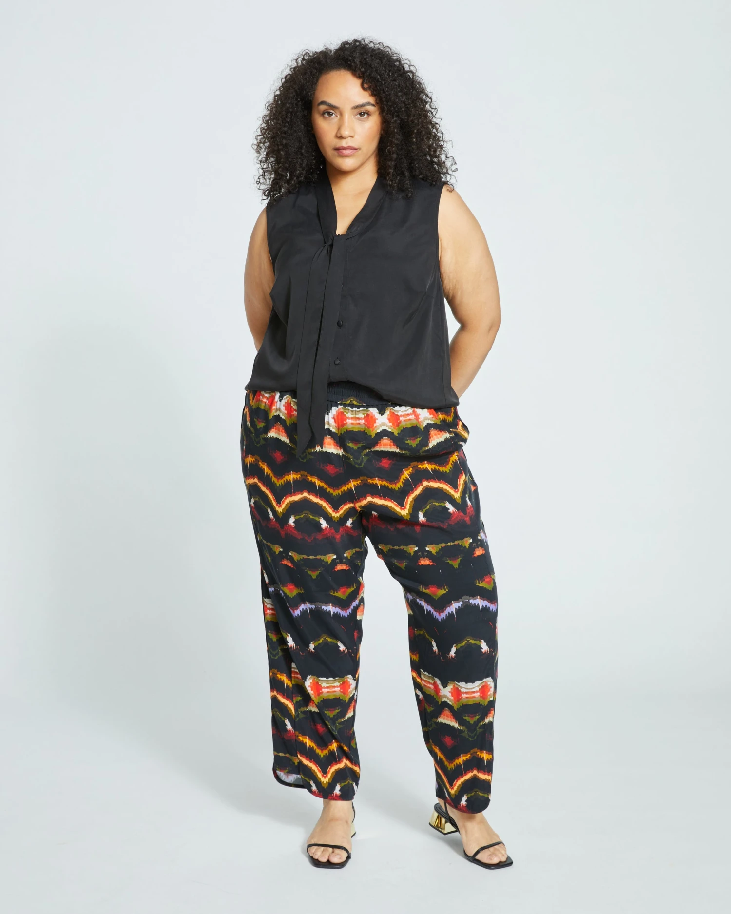 Brava Cupro Blouse - Black 2 Brava Cupro Blouse - Black - Image 2