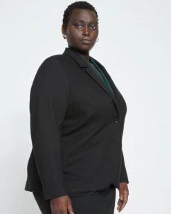 Beas Ponte Blazer - Black -ChicLuxe Store Ponte Beas Blazer Black USOU1465 001 003 020 2048x