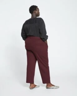 Etta Straight Ponte Pants - Black Cherry -ChicLuxe Store Ponte Etta Jeans Black Cherry USPA1490 190 004 017 2048x