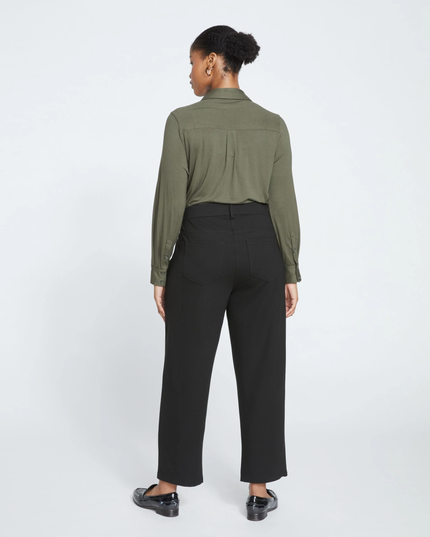 Etta Straight Ponte Pants - Black 4 Etta Straight Ponte Pants - Black - Image 4