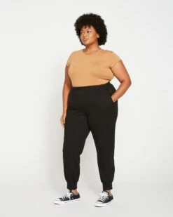 Luxe Laid-Back Ponte Joggers - Black -ChicLuxe Store Ponte Jogger USPA1219 001 003 016 2048x