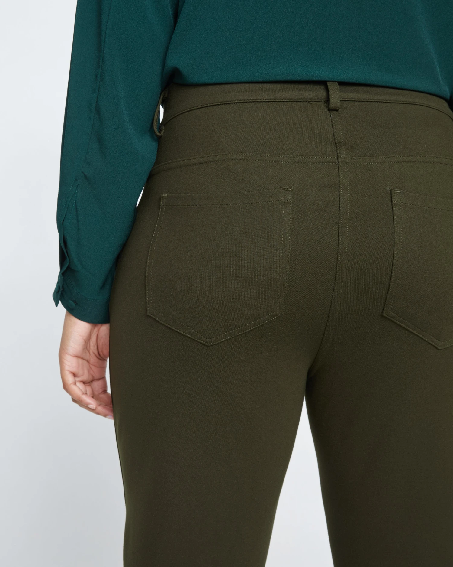 Seine Skinny Ponte Pants - Evening Forest - Image 2