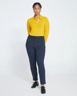 Seine Skinny Ponte Pants - Navy
