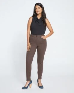 Seine Skinny Ponte Pants - Earth