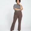 Pull On Bootcut Ponte Pants - Earth