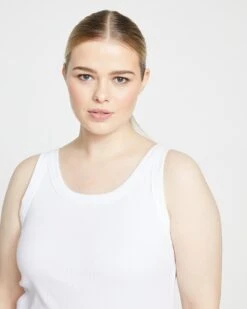 Roitfeld Ribbed Tank - White -ChicLuxe Store Ribbed Tank White S USTO1325 025 001 017 2048x