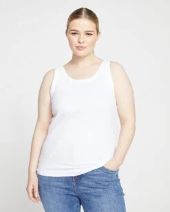 Roitfeld Ribbed Tank - White -ChicLuxe Store Ribbed Tank White S USTO1325 025 002 008 2048x