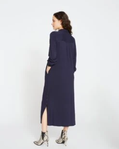 Sally Liquid Jersey Shirt Dress - Midnight -ChicLuxe Store SallyLiquidJerseyShirtDress Midnight USDR0779 454 004 026 2048x