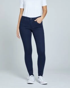 Seine Mid Rise Skinny Jeans 32 Inch - Dark Indigo -ChicLuxe Store SeineMidRiseSkinnyJeans32Inch DarkIndigo USPA0302L 008 1391 2048x