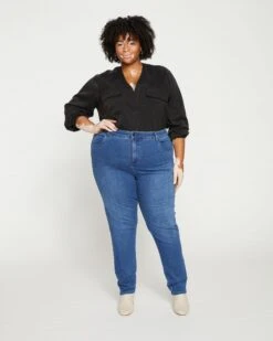 Seine High Rise Skinny Jeans 30 Inch - True Blue