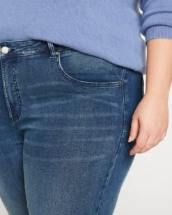 Seine Mid Rise Skinny Jeans 27 Inch - Distressed Blue -ChicLuxe Store Seine Mid Rise Skinny Jeans 27 Inch Distressed Blue USPA0302 010 002 072 2048x