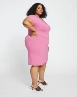 Mini Spritz Divine Jersey Shift Dress - Anemone -ChicLuxe Store Short Summer Shift Dress Red Violet USDR1374S 529 003 023 2048x