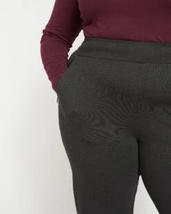 Smart Signature Ponte Pants Long - Charcoal -ChicLuxe Store Smart Signature Ponte Pants 32in USPA0920CL 057 002 106 2048x