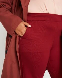 Smart Signature Ponte Pants Long - Red -ChicLuxe Store Smart Signature Ponte Pants 32in USPA0920CL 460 002 045 2048x