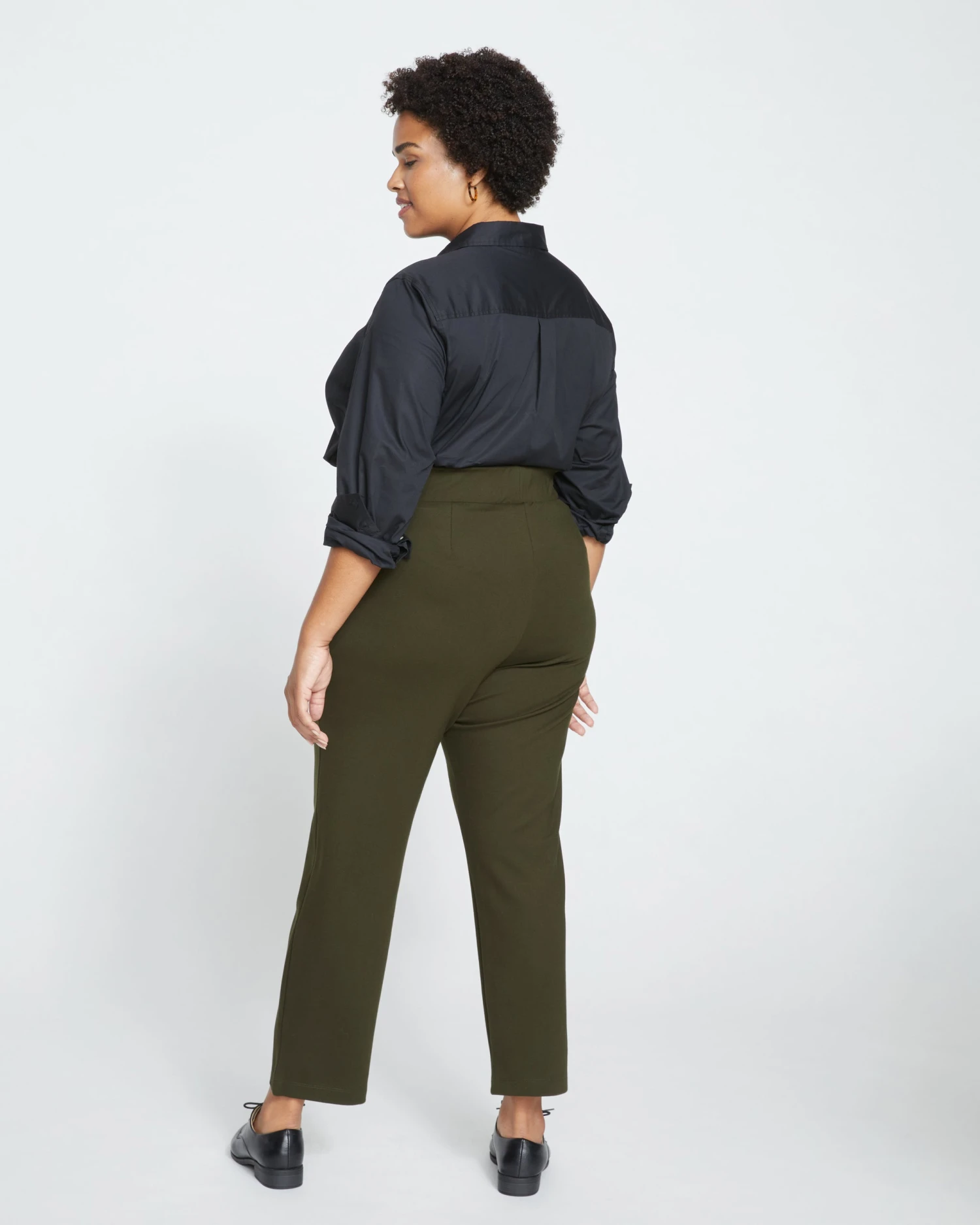Smart Signature Ponte Pants - Evening Forest - Image 4