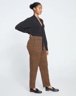 Smart Signature Ponte Pants - Autumn Houndstooth Jacquard -ChicLuxe Store Smart Signature Ponte Pants Houndstooth USPA0920C 586 003 012 2048x