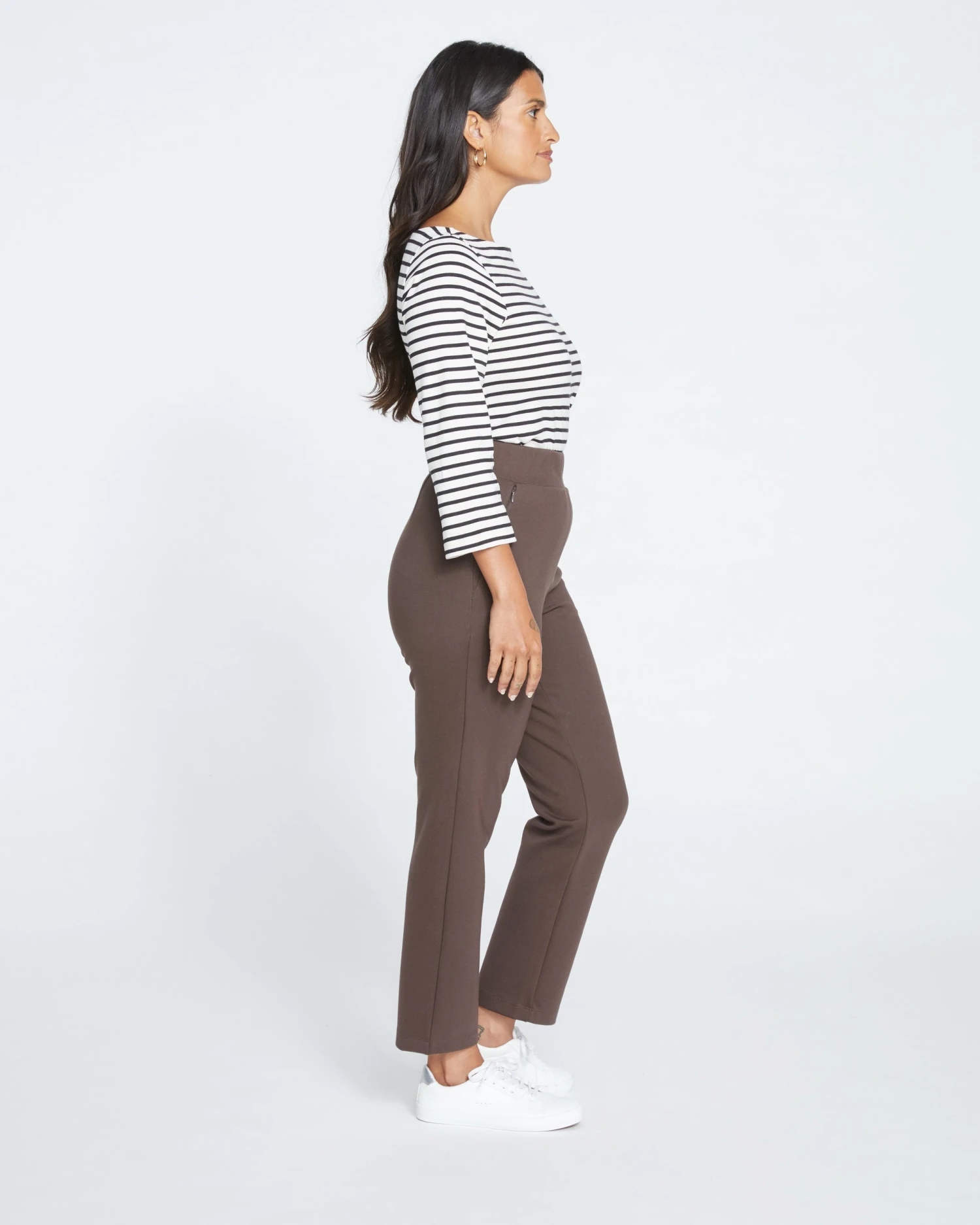 Smart Signature Ponte Pants - Earth - Image 3