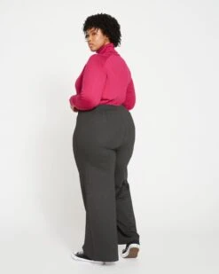 Stephanie Wide Leg Ponte Pants - Charcoal -ChicLuxe Store StephaniewithoutStripe Charcoal USPA1217 057 004 073 2048x