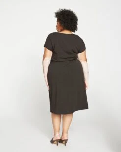 Afternoon Tee Dress - Black -ChicLuxe Store TEEDRESSWITHBACKELASTIC Black USDR1167 001 004 087 2048x