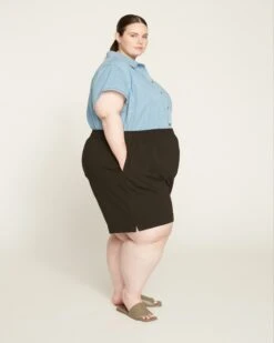 Terry Sweatshorts - Black -ChicLuxe Store Terry Sweatshorts Black USPA0888 001 003 026 2048x