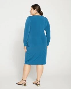 Velvety-Cool Jersey Twist Dress - Midnight Rain 8 Velvety-Cool Jersey Twist Dress - Midnight Rain -ChicLuxe Store Updated Plunge Dress Legion Blue USDR1517 574 004 025 2048x
