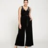 Midnight Velvet Jumpsuit - Black