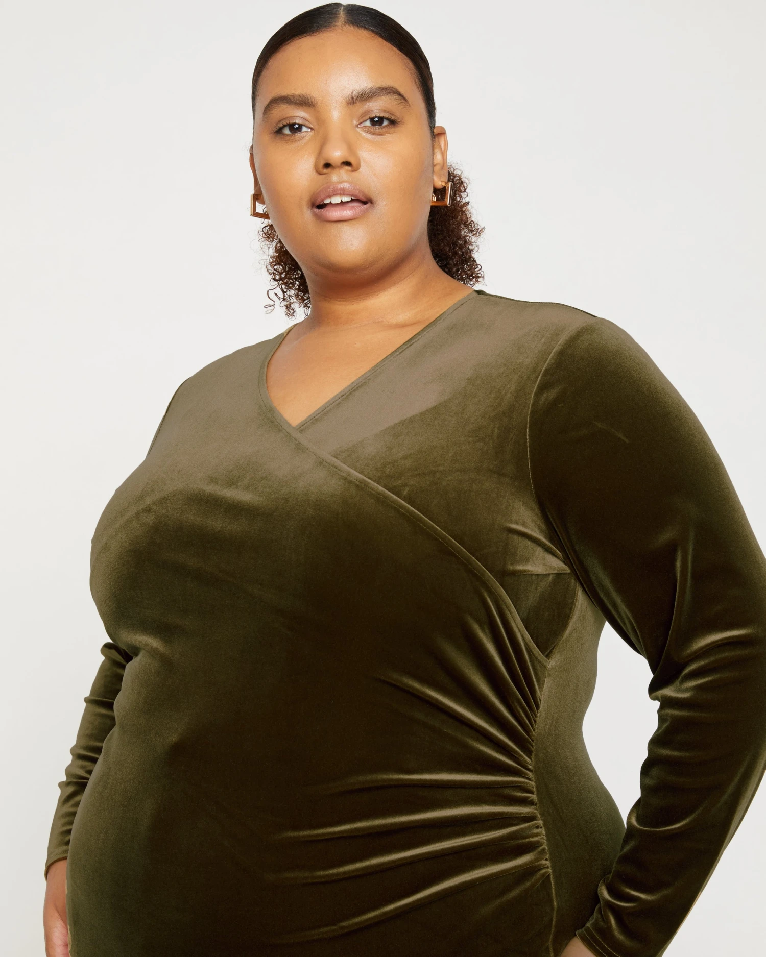 Glowy Velvet Cross Top - Candlestick