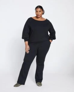 Superfine French Terry Flares - Black